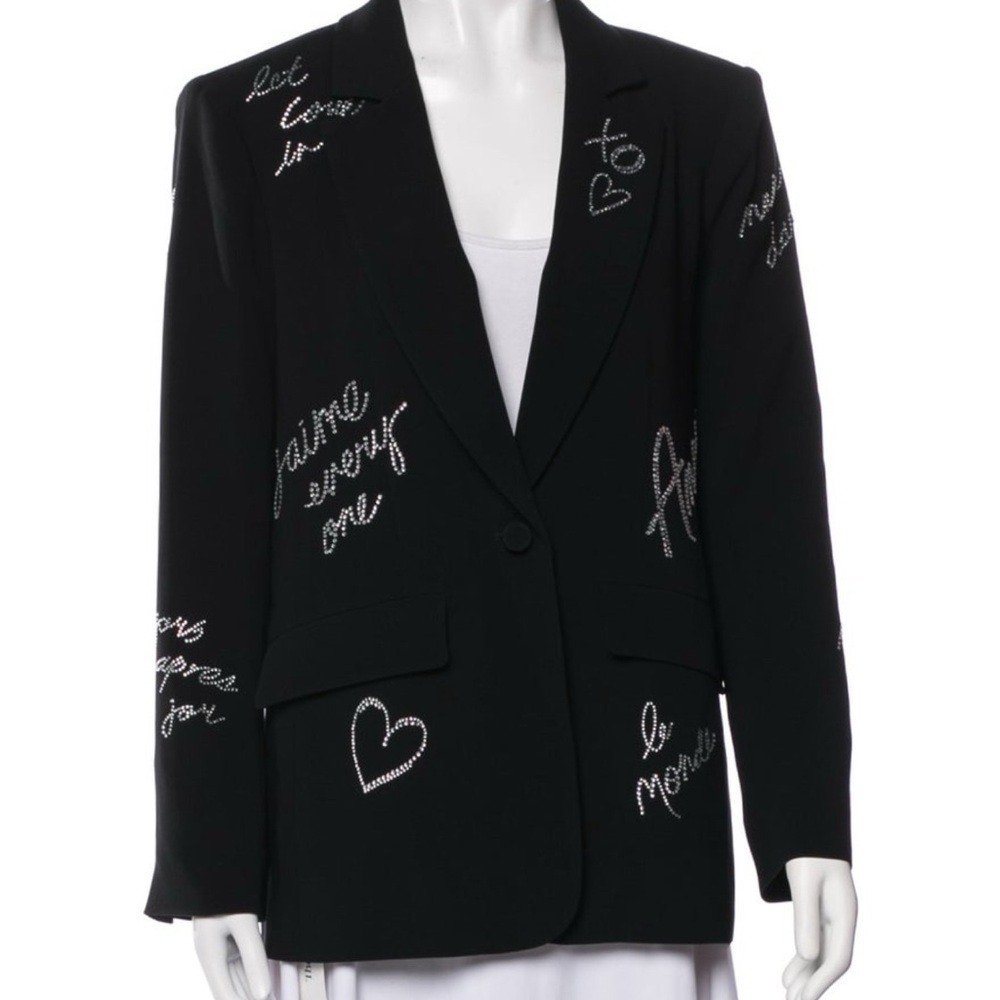 Cinq à Sept Black Embellished Blazer